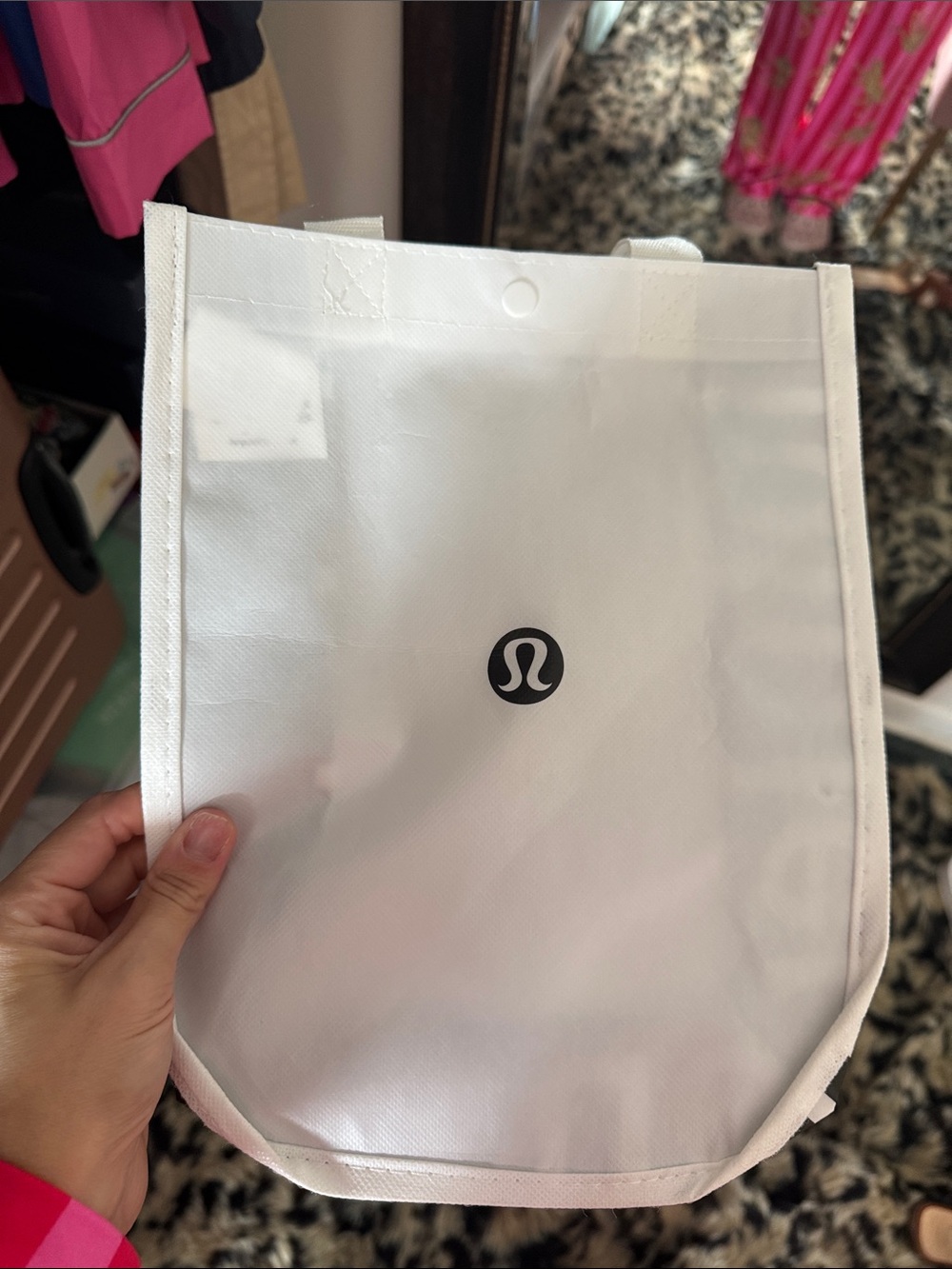 lululemon White Logo Tote